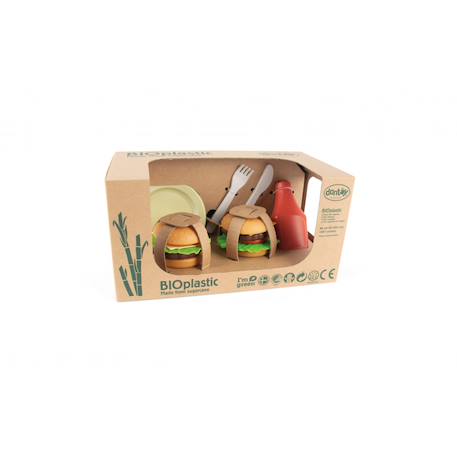 Set hamburger bioplastique - 19 pièces Multicolor 1 - vertbaudet enfant 