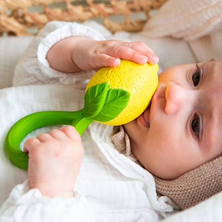 Hochet de dentition - citron Multi-coloured 2 - vertbaudet enfant 