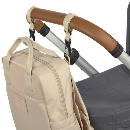 Sac à dos à langer vividal beige green label Beige 5 - vertbaudet enfant 
