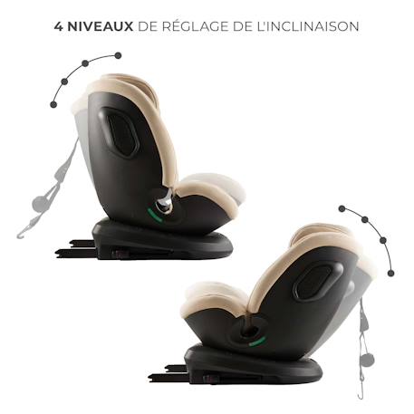 Siege auto xpedition 3 i size pratique confortable Beige+Gris+Noir+Vert 4 - vertbaudet enfant 