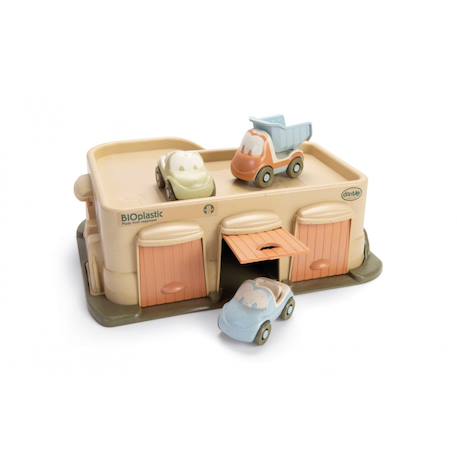 Garage avec petites voitures bioplastique - 3 voitures Pastel 1 - vertbaudet enfant 