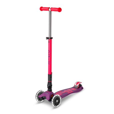Trottinette enfant maxi micro deluxe pliable néon  led Orange+Rose+Vert 3 - vertbaudet enfant 