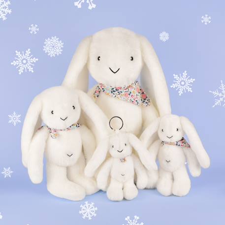 Peluche lapin fleurette Blanc 4 - vertbaudet enfant 