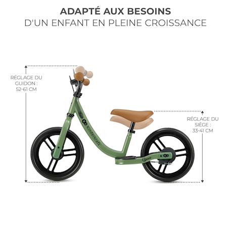 Draisienne Kinderkraft SPACE avec Frein à Main, Roues EVA Increvables, Selle Réglable et Repose-Pieds Antidérapant Blue+Green+Pink 9 - vertbaudet enfant 
