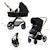 Poussette Kinderkraft MOOV 2 3 en 1 avec Siège 2 en 1 Transformable, MINK PRO i-Size, Travel System et Roues Increvables Beige+Gris+Noir 18 - vertbaudet enfant 