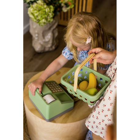 Panier de fruits - 10 pièces en filet Vert, rouge, jaune et orange 2 - vertbaudet enfant 