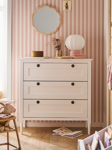 Commode 3 tiroirs Canopée blanc 1 - vertbaudet enfant 
