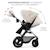 Poussette 3 en 1 Kinderkraft MOOV 2 AIR avec Siège 2 en 1 Transformable, Roues Gonflables et MINK PRO i-Size Inclus Beige+Gris+Gris anthracite+Noir 17 - vertbaudet enfant 