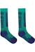 Chaussettes de ski coton Vert vif / denim sombre 2 - vertbaudet enfant 