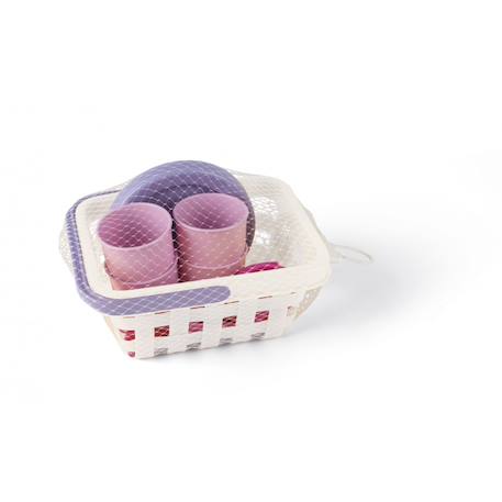Set de pique-nique  - 17 pièces en filet rose et violet 2 - vertbaudet enfant 