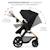 Poussette Kinderkraft MOOV 2 3 en 1 avec Siège 2 en 1 Transformable, MINK PRO i-Size, Travel System et Roues Increvables Beige+Gris+Noir 17 - vertbaudet enfant 
