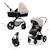 Poussette 3 en 1 Kinderkraft MOOV 2 AIR avec Siège 2 en 1 Transformable, Roues Gonflables et MINK PRO i-Size Inclus Beige+Gris+Gris anthracite+Noir 18 - vertbaudet enfant 