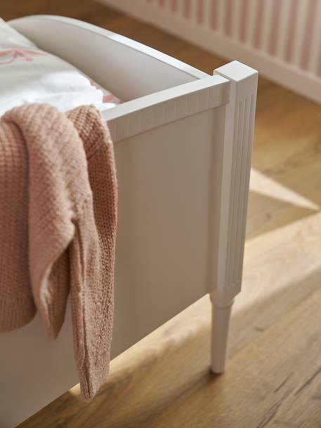 Lit enfant 90x200 cm avec moulure Canopée blanc 4 - vertbaudet enfant 