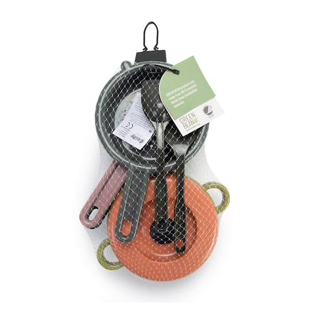 Set de dinette (green bean) - 7 pièces en filet Kaki 3 - vertbaudet enfant 