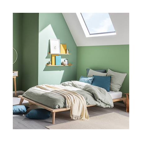 Lit plateforme en hêtre naturel  yumi Bois naturel 2 - vertbaudet enfant 