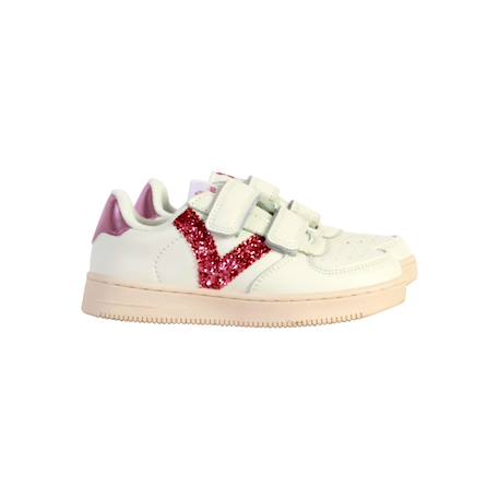 Baskets basses  à scratch Leopard+Petalo+Rose 9 - vertbaudet enfant 