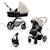Poussette Kinderkraft MOOV 2 3 en 1 avec Siège 2 en 1 Transformable, MINK PRO i-Size, Travel System et Roues Increvables Beige+Gris+Noir 12 - vertbaudet enfant 