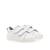 Sneakers filles cuir fermeture adhésive barefoot Blanc - Gris 5 - vertbaudet enfant 