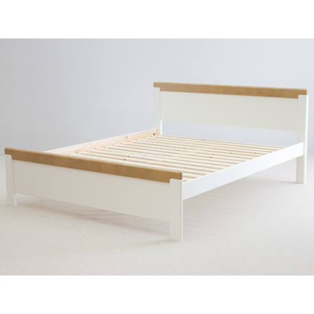 Lit avec chevets pin massif  andréas Blanc bois 4 - vertbaudet enfant 