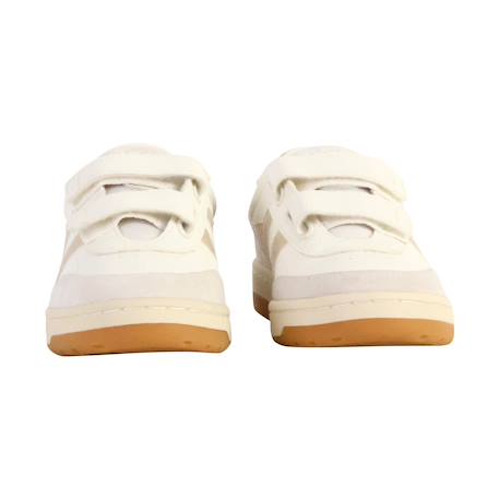 Baskets basses  à scratch Blanc or 5 - vertbaudet enfant 