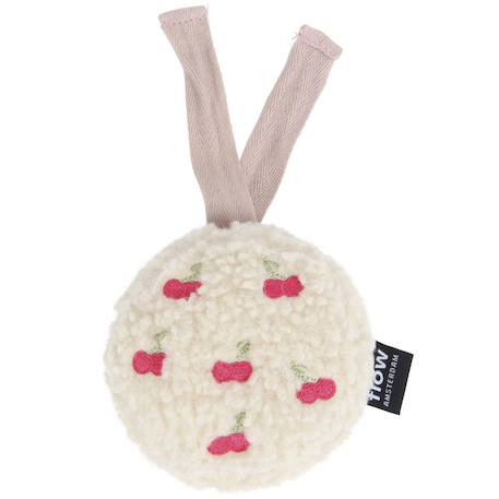Bruit blanc nomade cerises Ecru, rouge, vert 2 - vertbaudet enfant 