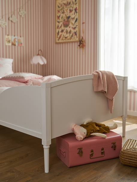 Lit enfant 90x200 cm avec moulure Canopée blanc 3 - vertbaudet enfant 