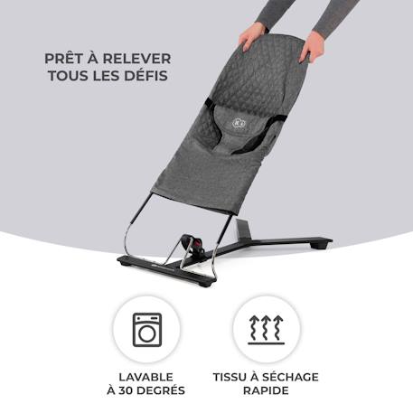 Balancelle électrique bébé 2 en 1 avec fonction transat Bleu marine+Grey 11 - vertbaudet enfant 