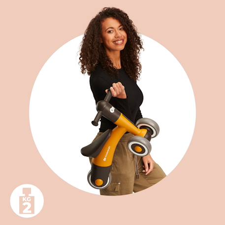 Draisienne bébé sans pédale dès 1 an – selle réglable – modèle minibi Jaune 3 - vertbaudet enfant 