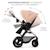 Poussette 3 en 1 Kinderkraft MOOV 2 AIR avec Siège 2 en 1 Transformable, Roues Gonflables et MINK PRO i-Size Inclus Beige+Gris+Gris anthracite+Noir 5 - vertbaudet enfant 
