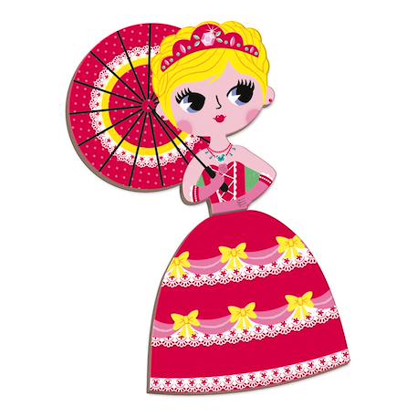 Magnéti'book princesses, 55 magnets Violet 5 - vertbaudet enfant 