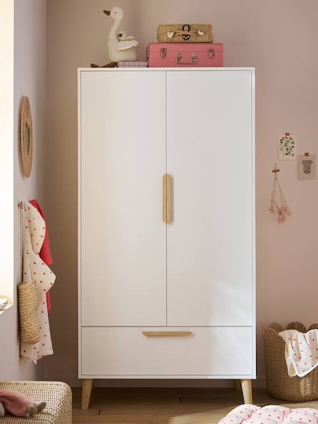 Armoire 2 portes ASPEN blanc 1 - vertbaudet enfant 