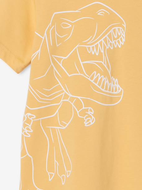 T-shirt garçon imprimé blanc chiné+bleu moyen+menthe+ocre+olive+terracotta+vert d'eau 13 - vertbaudet enfant 