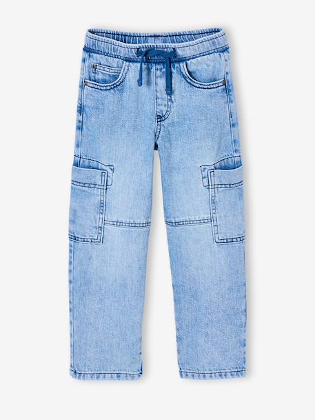 Pantalon battle garçon en denim double stone 4 - vertbaudet enfant 