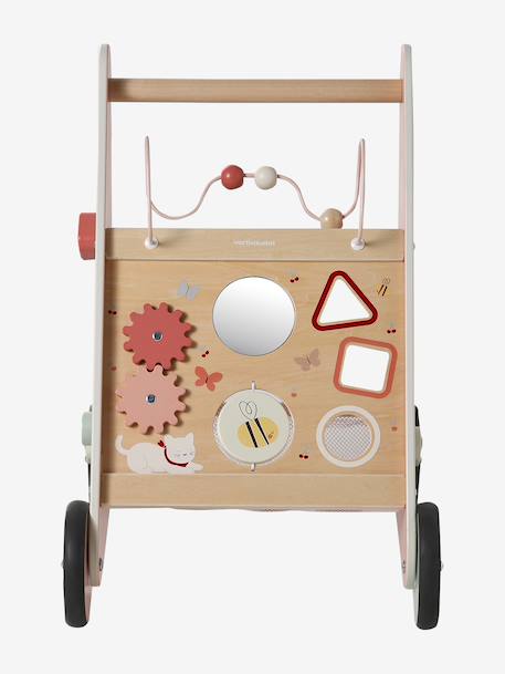 Chariot de marche avec freins en bois FSC® Cherry+Green Forest+Tanzanie 5 - vertbaudet enfant 