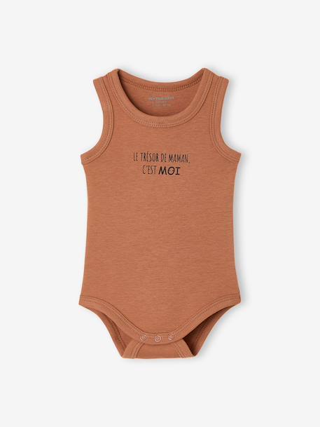 Lot de 2 bodies garçon coton biologique anthracite 3 - vertbaudet enfant 