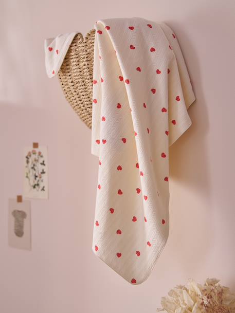 Plaid  MON CŒUR rose imprimé 2 - vertbaudet enfant 