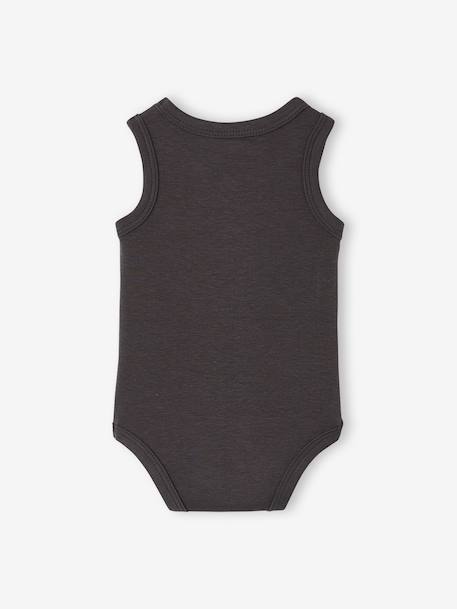 Lot de 2 bodies garçon coton biologique anthracite 4 - vertbaudet enfant 