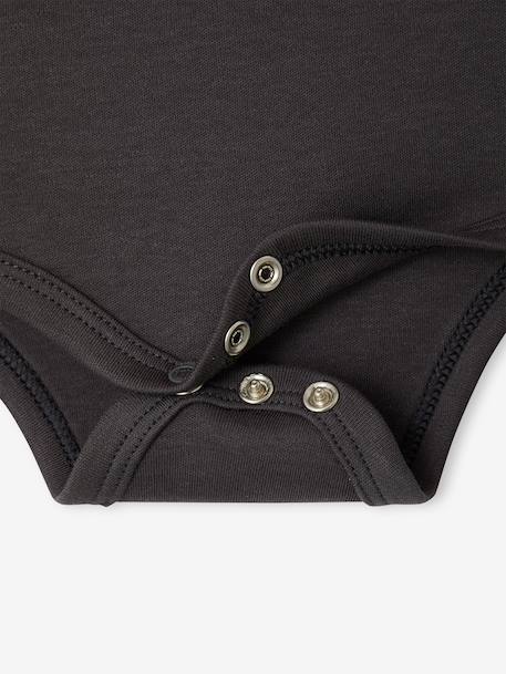 Lot de 2 bodies garçon coton biologique anthracite 6 - vertbaudet enfant 