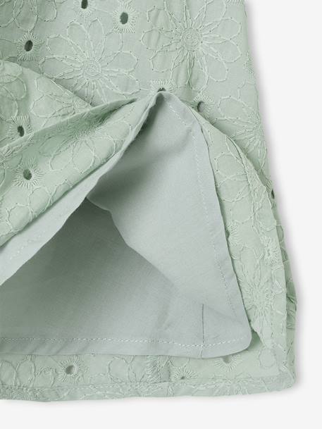 Robe broderie anglaise accessoire assorti vert sauge 6 - vertbaudet enfant 