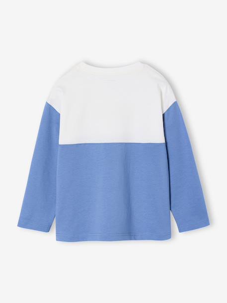 T-shirt garçon colorblock bleu 2 - vertbaudet enfant 