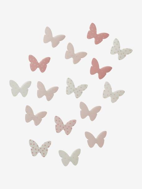 Lot de 14 papillons déco enfant multicolore+rose 3 - vertbaudet enfant 