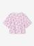 T-shirt fille cropped manches courtes beige+écru+rayé violet+rose poudré 9 - vertbaudet enfant 