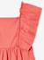 Robe fille manches papillon corail+écru 3 - vertbaudet enfant 