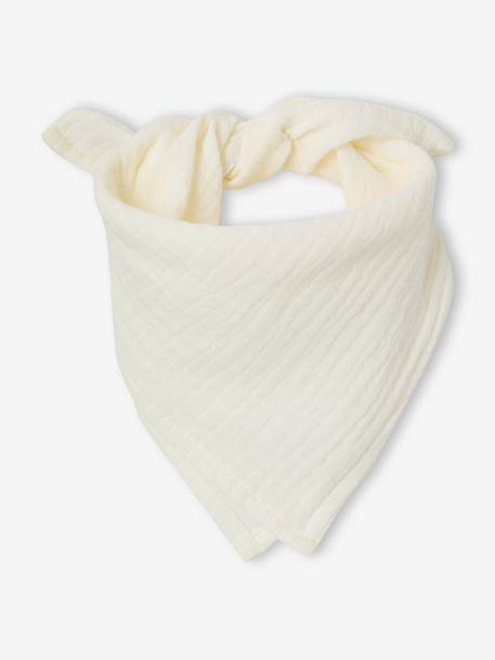 Ensemble bébé combinaison tricot et bandana beige chiné 3 - vertbaudet enfant 