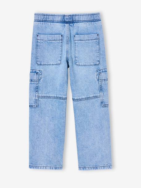 Pantalon battle garçon en denim double stone 5 - vertbaudet enfant 