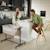 Lit Cododo Kinderkraft NESTEE UP 2 2 en 1 avec 5 Niveaux de Hauteur, Matelas Inclus, Roues avec Frein et Inclinaison Beige+Grey+Gris/clair 8 - vertbaudet enfant 