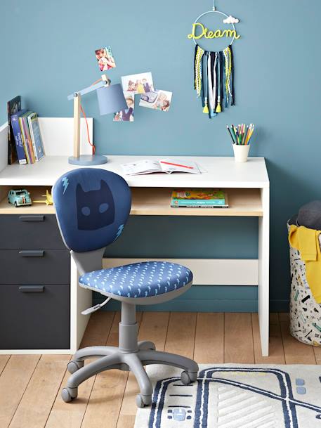 Chaise de bureau à roulettes enfant Super-héros bleu 6 - vertbaudet enfant 
