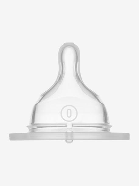 Lot de 2 tétines - débit 0, extra lent - transparent 1 - vertbaudet enfant 
