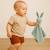 Doudou lange en coton bio Beige+Blanc+Fraise+Rose+Vert 28 - vertbaudet enfant 