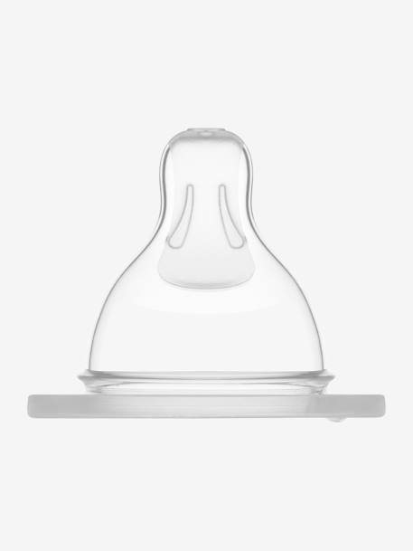 Lot de 2 tétines - débit 0, extra lent - transparent 2 - vertbaudet enfant 